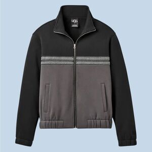 UGG-Tasman Track Jacket-Black/Gray